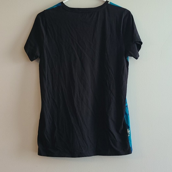 J. Crew Blue Floral Short Sleeve Cotton Tee S - Picture 4 of 7